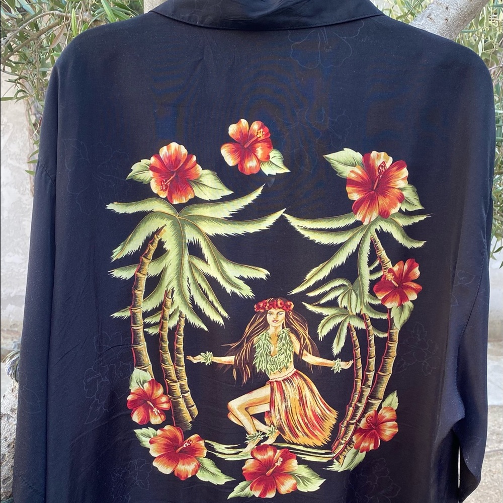 VTG Straight Down Hawaiian Casual 🇺🇸 Made Shirt, Sz XL
